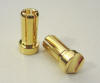 13mm length 5mm short bullet - gold plated