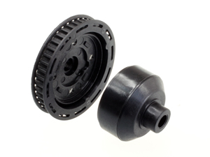 T.O.P. Photon EX 40T Gear Diff. Cover Pulley & Case (NEW Version)