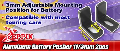 Zeppin Racing Aluminium Battery Pusher 11/3mm 2pcs