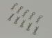Short Body Clip Set-Small Tip L&R Silver (10 pcs)
