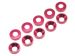 T.O.P. Photon Small M3 Bevel Washer Red (10 pcs)