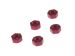 Aluminum Flat Nut M3 Red	(5 pcs)