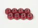 T.O.P. M3 Aluminum Nylon Nut Red (8 pcs)