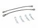 Zeppin Racing Black �EASY PULL� Body Pin Wire 100mm 1Pr