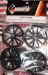Solaris 1/10 Touring Car Rubber Tire Spoke Wheels Black (4 pcs)