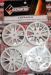 Solaris 1/10 Touring Car Rubber Tire Spoke Wheels White (4 pcs)
