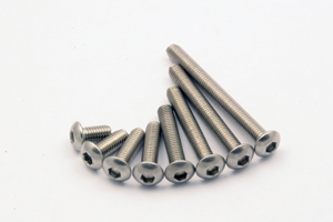 T.O.P. M3x25 Titanium Button Head Hex Screws (6 pcs)