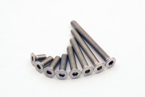 T.O.P. M3x6   Titanium Countersunk Head Hex Screws (6 pcs)