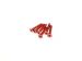 HIRO SEIKO  Flat Button Screw M3x6  [Red]  6 pcs